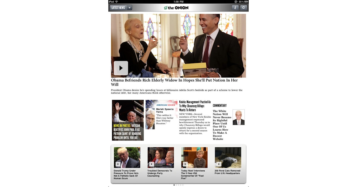 Wait! The Onion iPad app wasn't a joke?