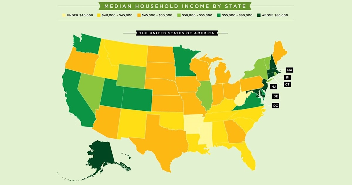 Median incomes not all created equal, map shows