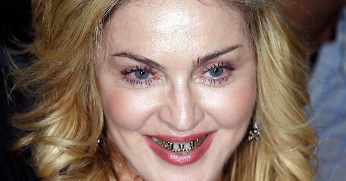 Let's grill Madonna over her toothy fashion accessory