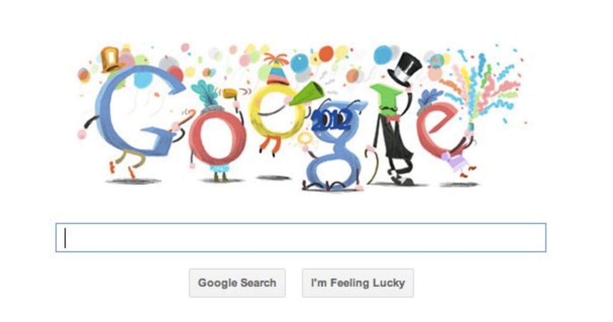 An early look at Google's New Year's doodle