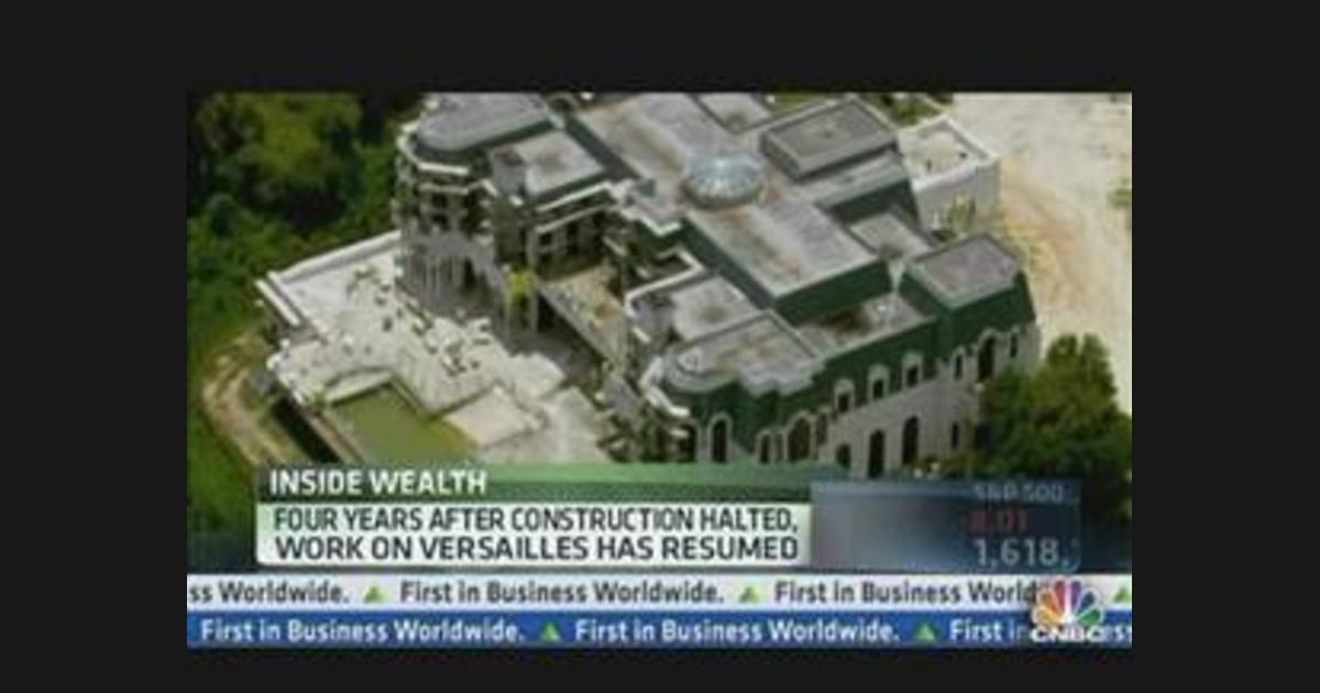 Building restarts on largest US home, dubbed 'Versailles,'