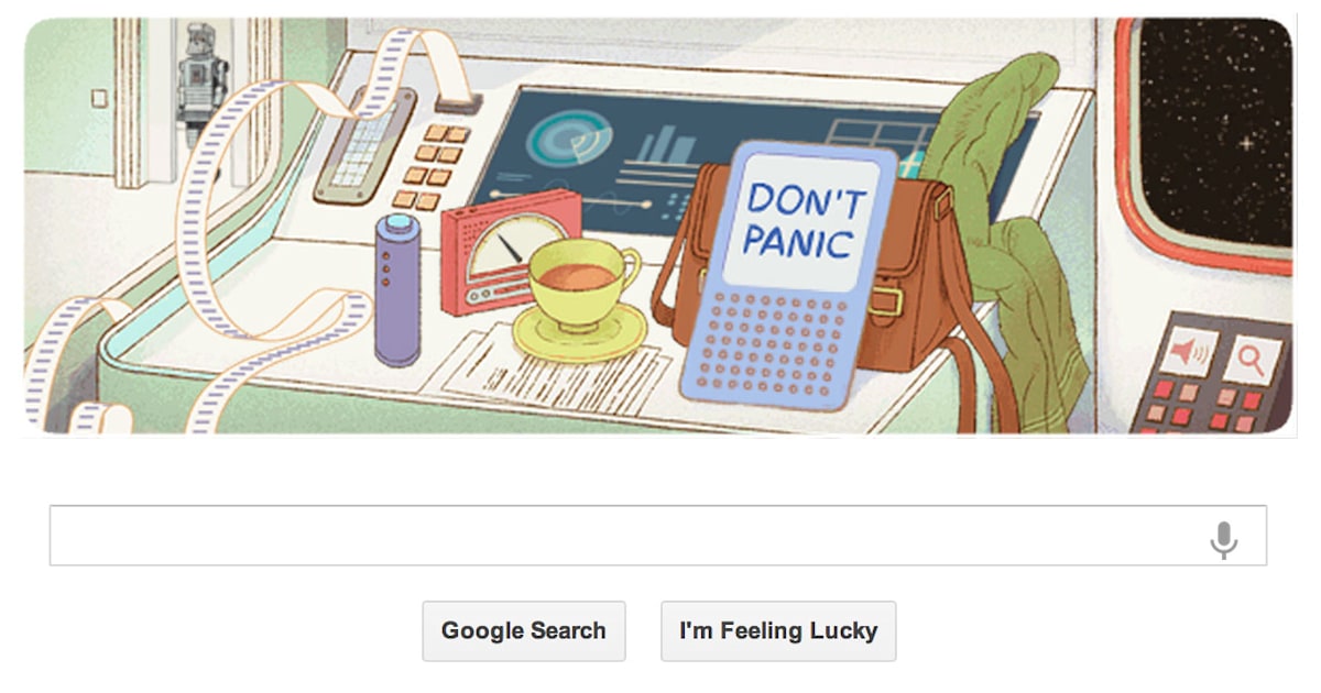 'Hitchhiker's Guide' Google Doodle holds answer to life, universe and