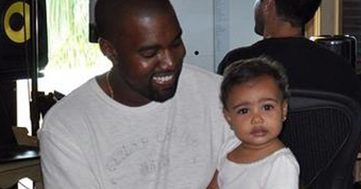 Kanye West smiles brightest with daughter North in the picture