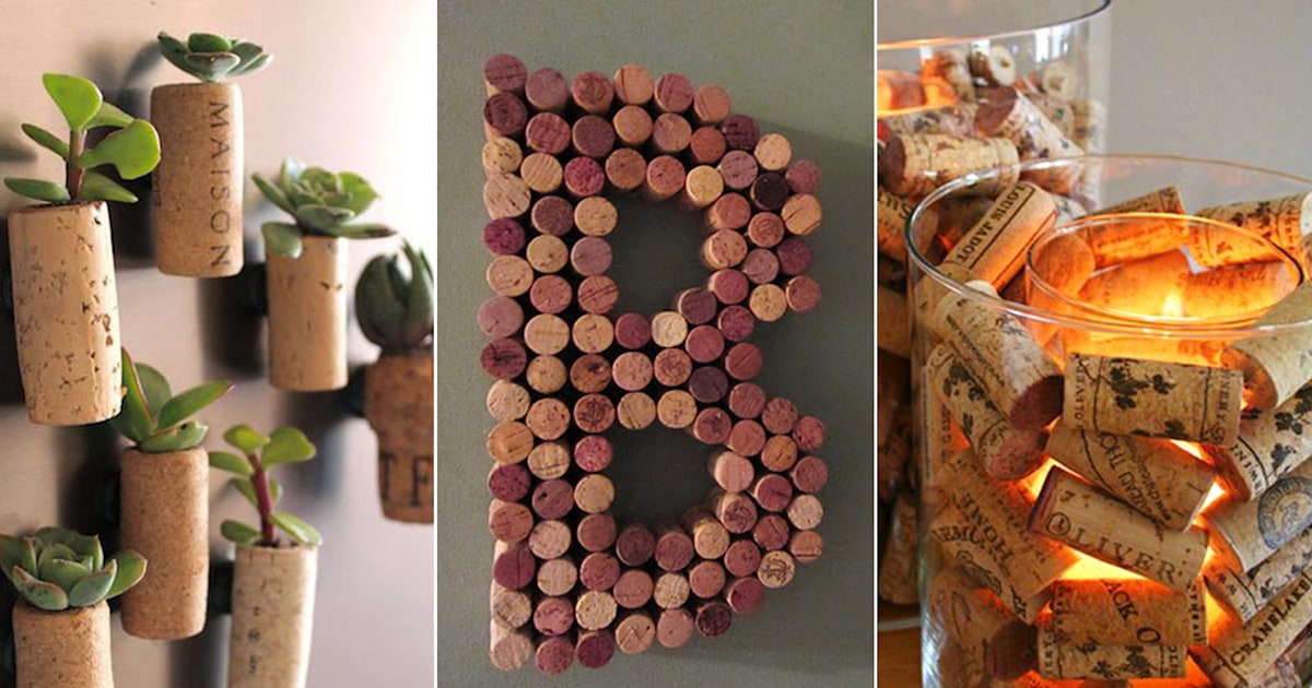 wine cork crafts Archives - Sometimes Homemade