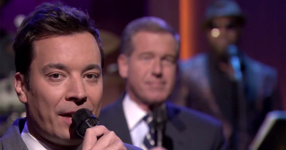 Jimmy Fallon and Brian Williams slow jam immigration news on 'Tonight Show'