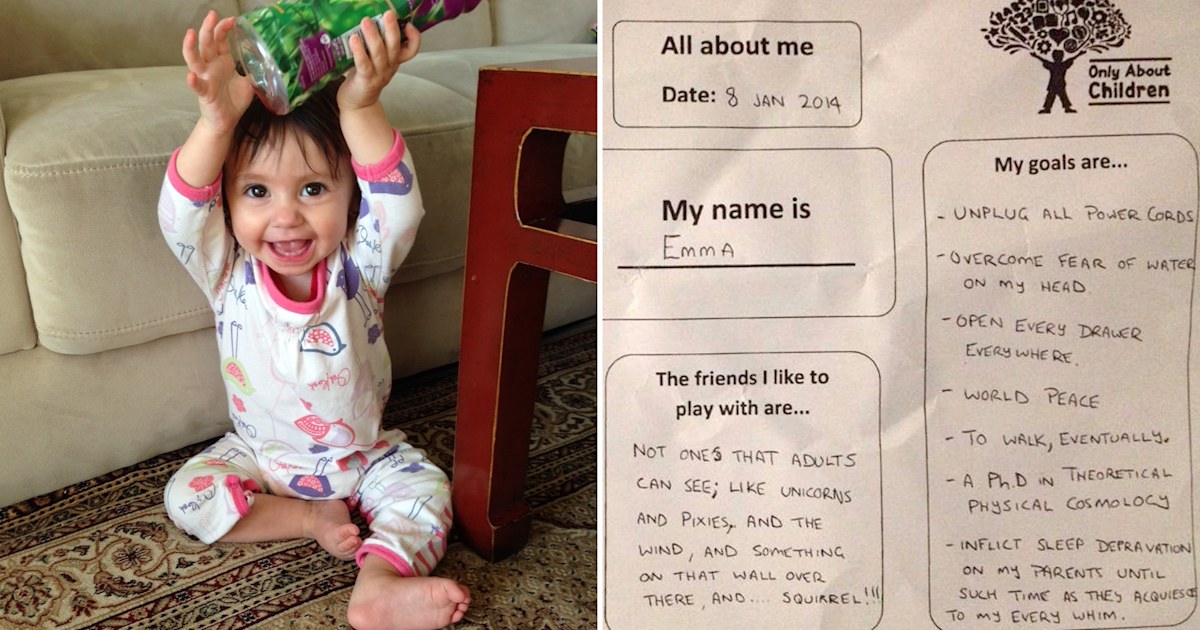 Dad's honest, hilarious answers to baby's daycare questionnaire go viral