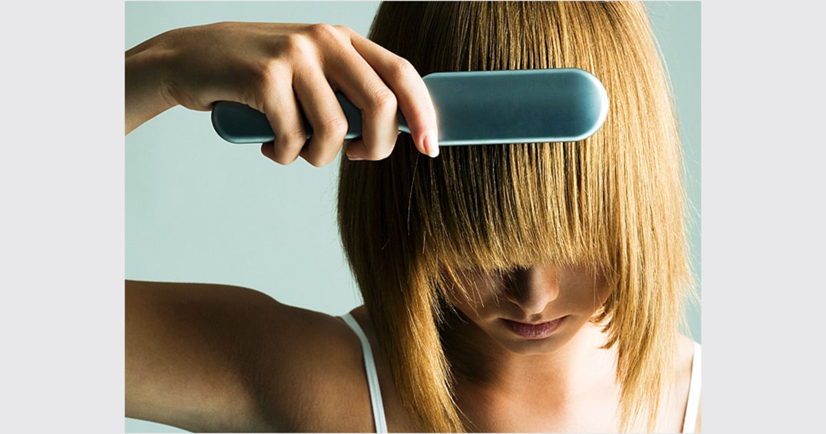Straightening hair at home outlet
