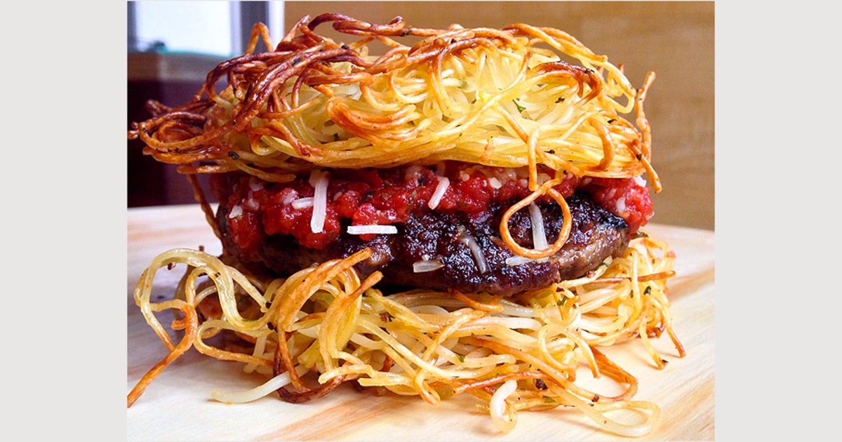 which is healthier spaghetti or burger