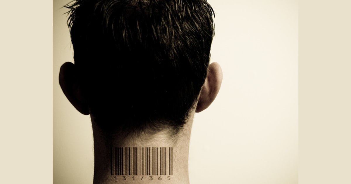 Barcode tattoo Black and White Stock Photos & Images - Alamy
