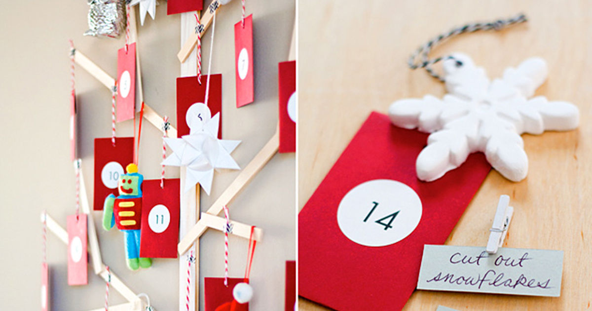 Start your Christmas countdown with this DIY wooden advent tree
