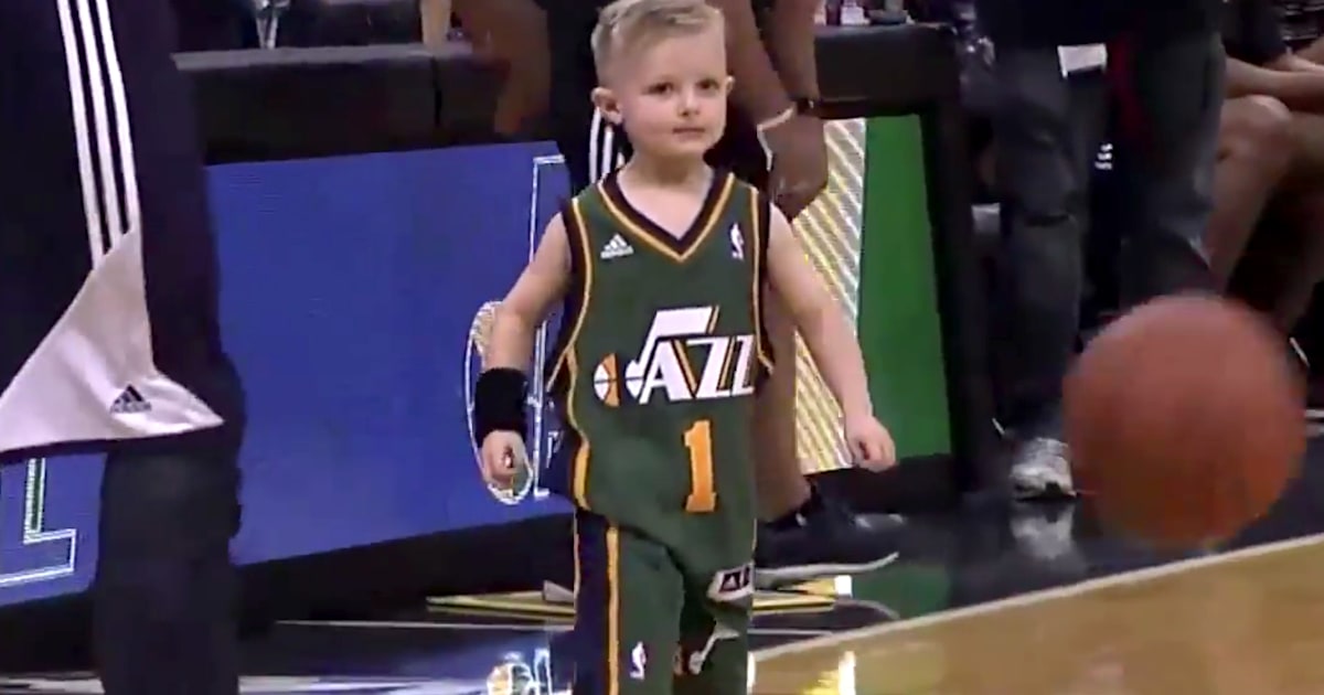 5-year-old battling leukemia suits up for NBA team