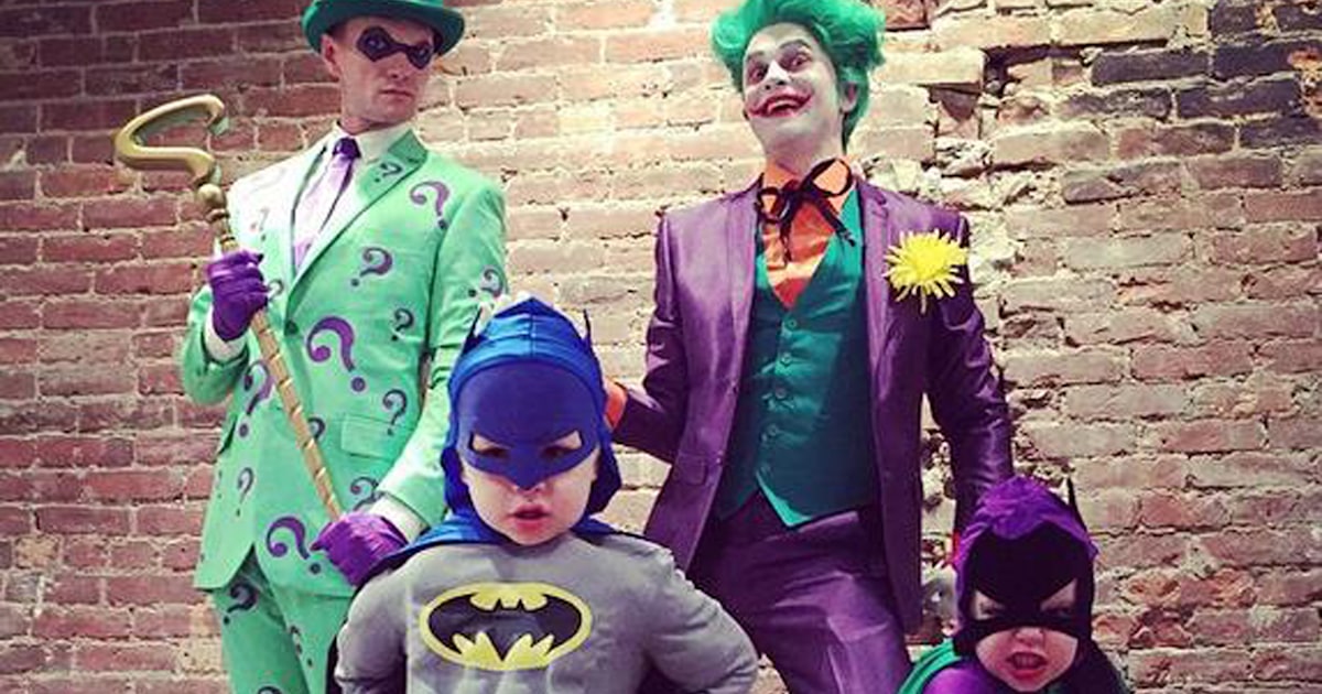 Neil Patrick Harris reveals Halloween costumes as his family goes Gotham