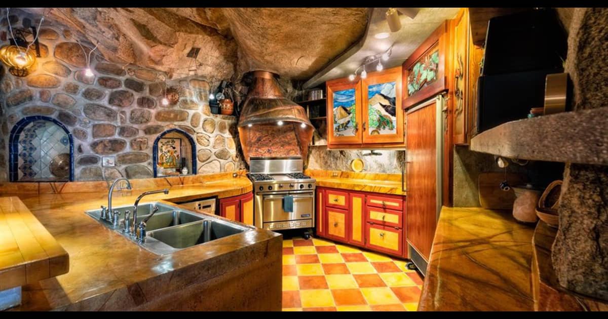 This cave house is literally carved into a mountain — and it’s for sale!