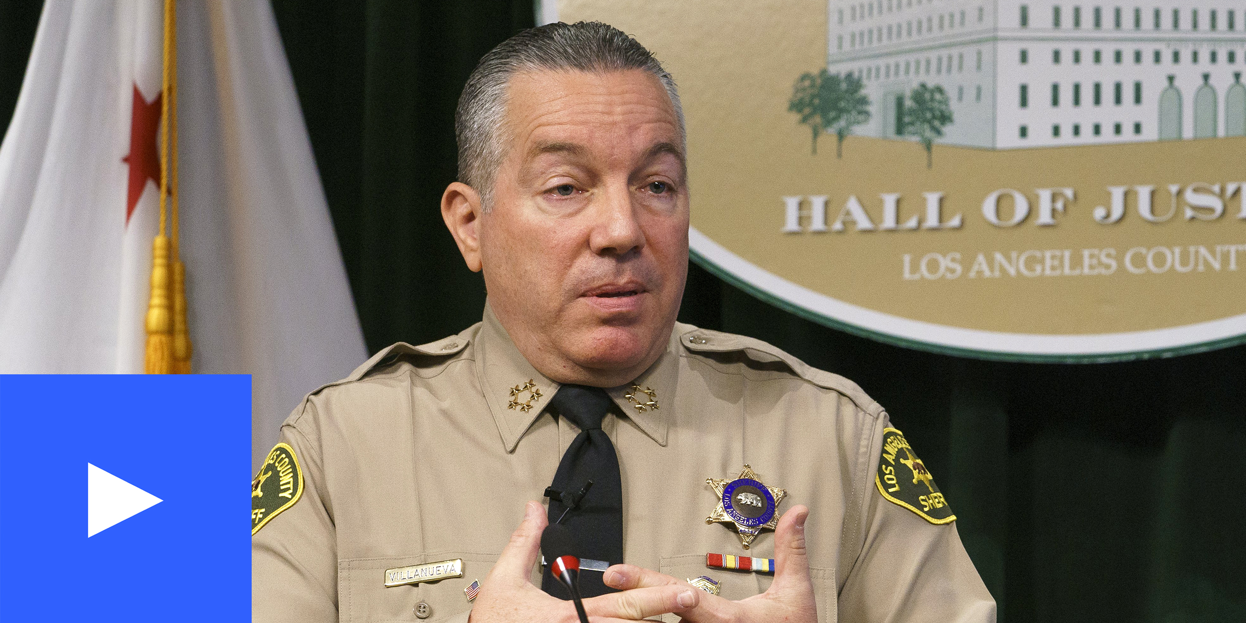A photo of the L.A. County Sheriff 