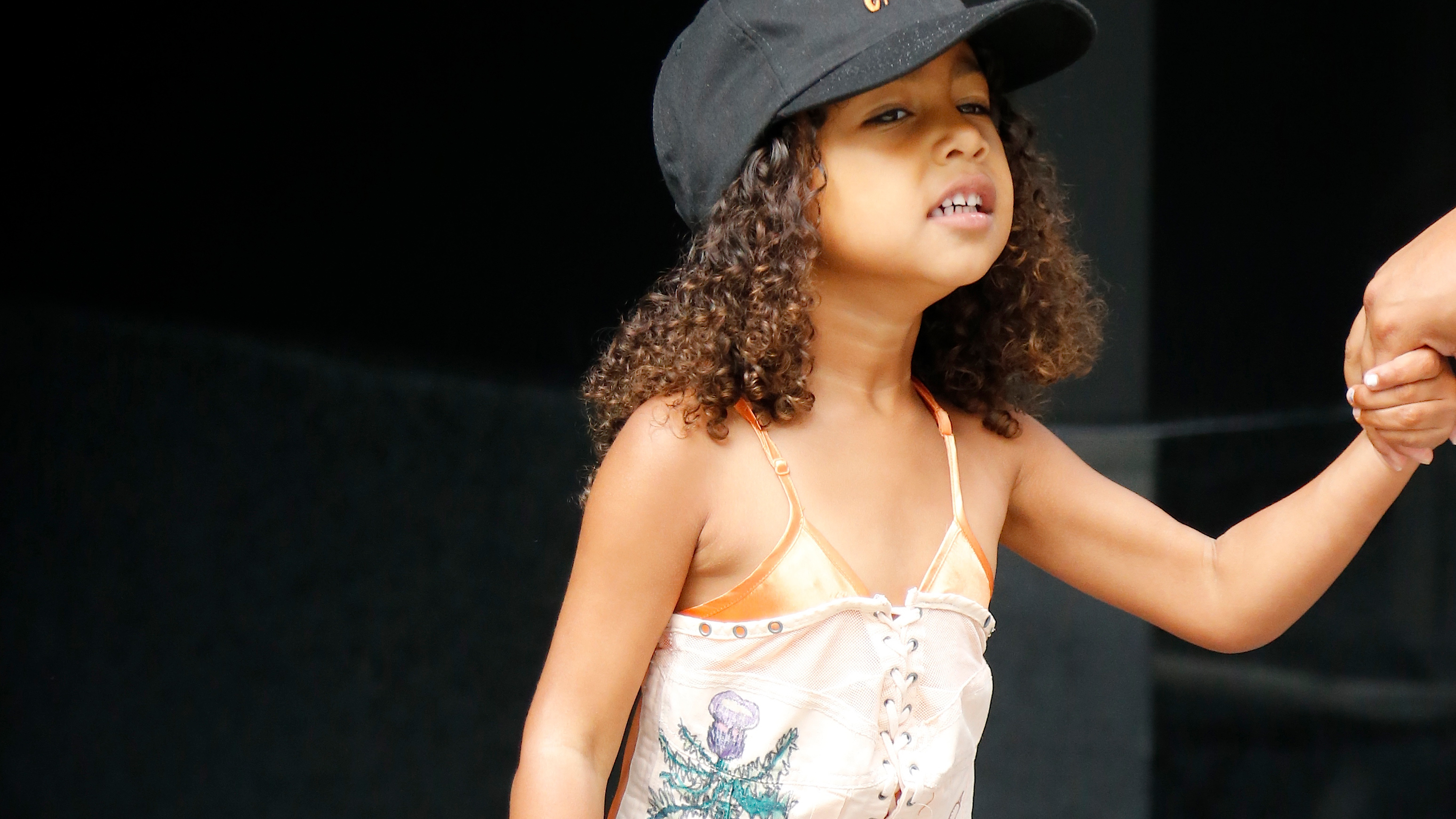 north west corset dress Kim Kardashian Comes Under Fire For Letting North West Wear A Corset Top And 'Full Glam' On Social Media: 'She's 11'