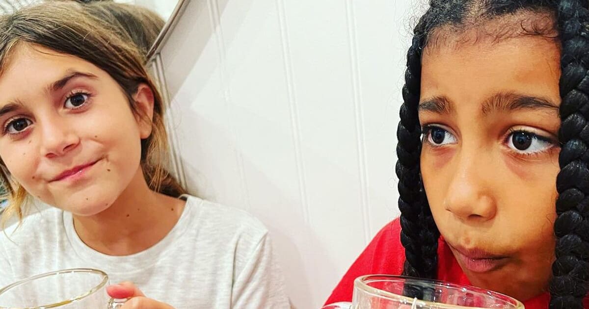 Scott Disick Shares Pic of His “Tea Time” With Penelope and North West