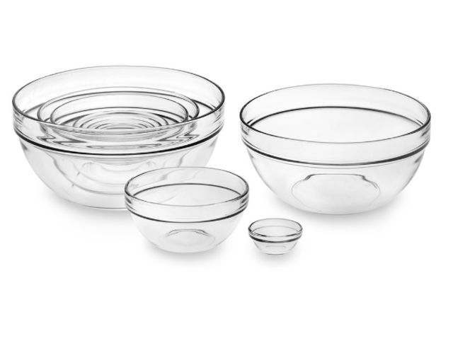 Williams Sonoma Glass Mixing Bowl 10-Piece Set