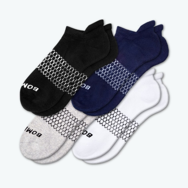 Bombas Men's Solids Ankle 4-Pack