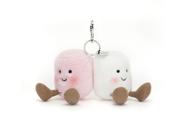 Jellycat Amuseables Pair of Marshmallows Bag Charm